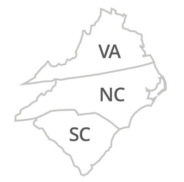Virginia, North Carolina, South Carolina